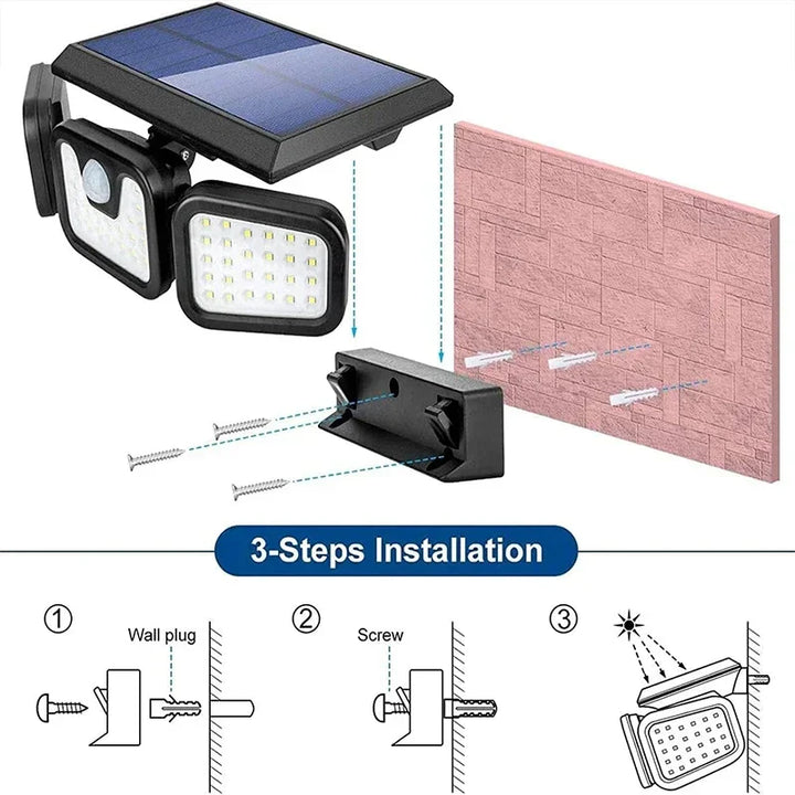 Solar Energy Wall Lamp - EcoBright-The Livary