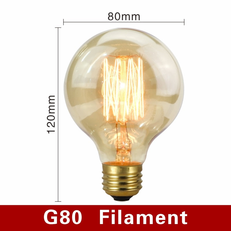 Vintage Light Bulbs - NostalgiaGlow-G80 Glow Wire-The Livary