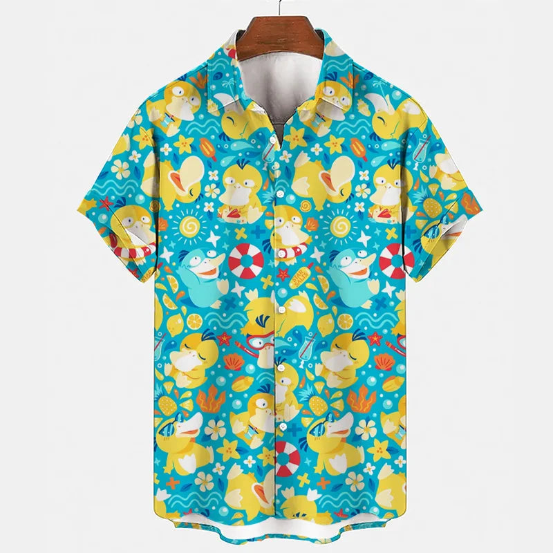 Funny summer set with Gengar & Snorlax print | Buy 1, get 1 free - SleepyFun-06-M-The Livary