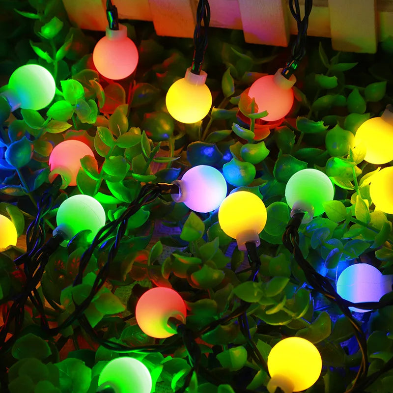Solar-Powered Festive Lighting - SolarGlow-Warm wit-5M 20LEDS-The Livary