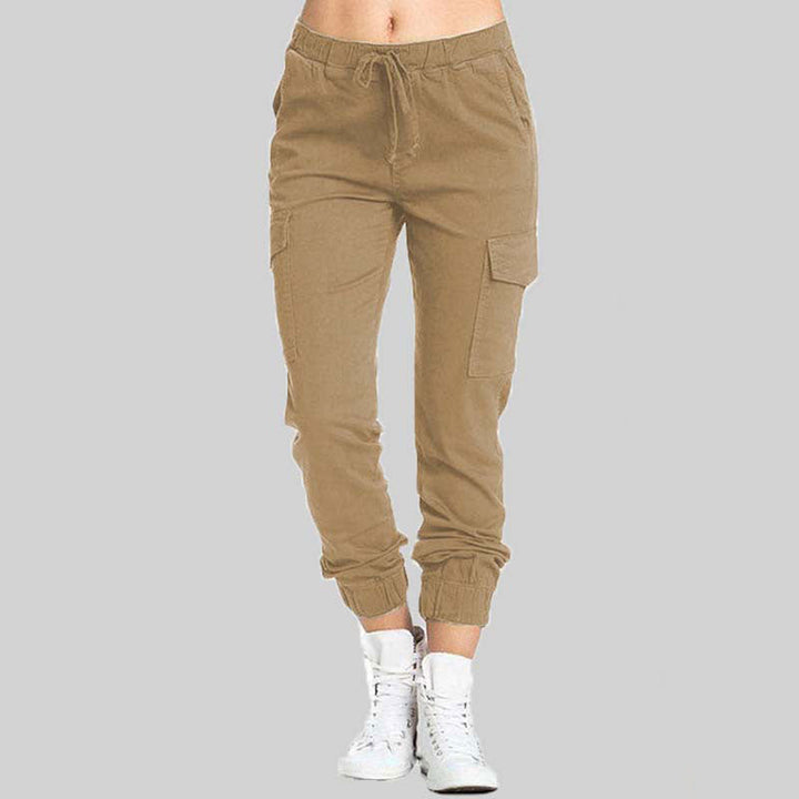 Ladies Cargo Trousers - Nova-Brown-XS-The Livary