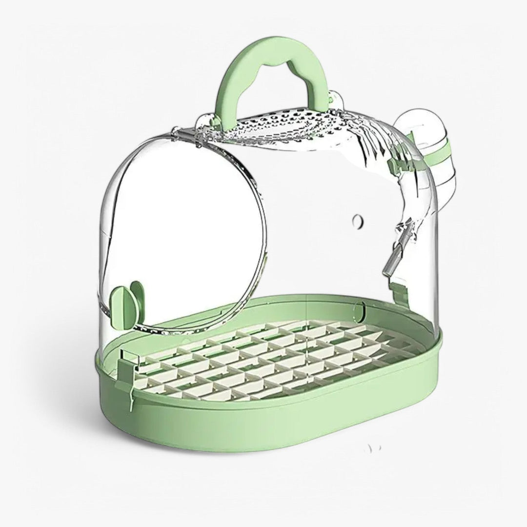 Portable Breathable Travel Cage for Small Pets – Elvi-Green-The Livary