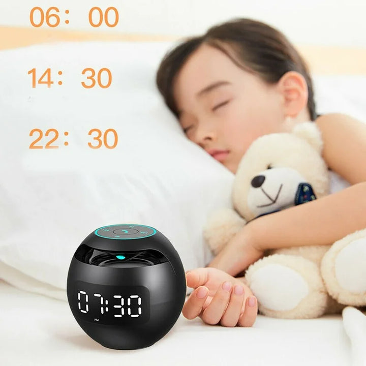 Multifunctional Alarm Clock – GlowBeep Speaker Clock-Pink-The Livary