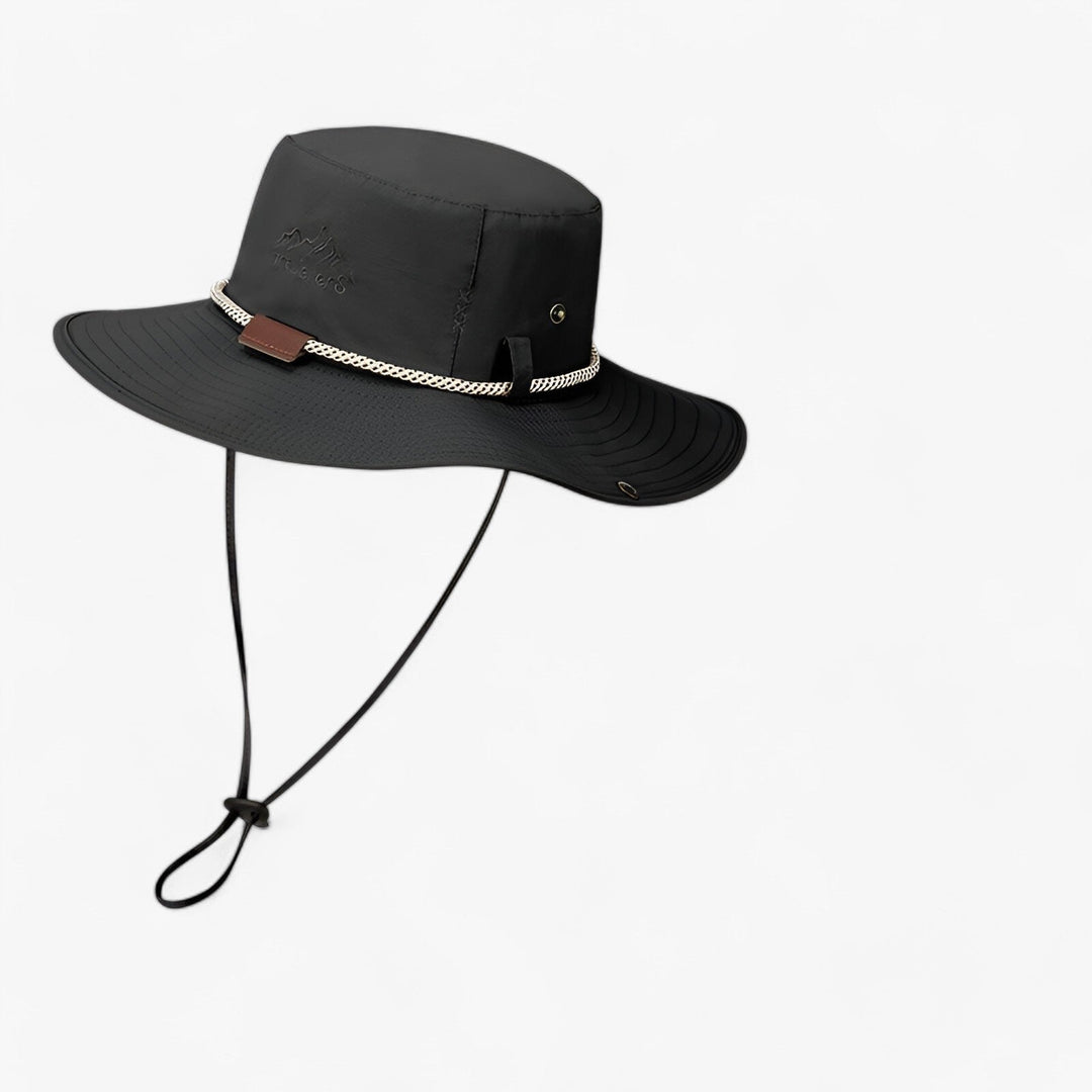 Unisex UV Protection Waterproof Bucket Hat – Johnny-Black-55-60cm-The Livary