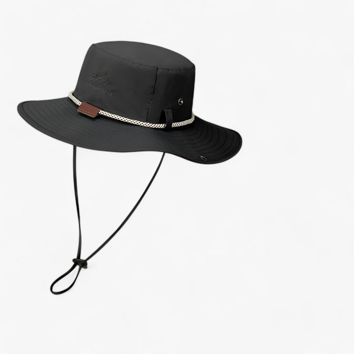 Unisex UV Protection Waterproof Bucket Hat – Johnny-Black-55-60cm-The Livary