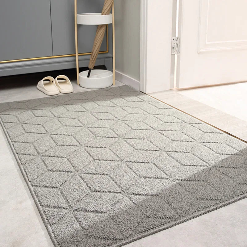 Shoe Scraper Doormat with Moroccan Design - Kasbana-Grey 02-50cm x 80cm-The Livary