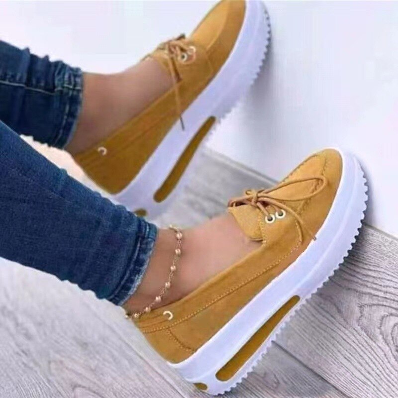 Orthopaedic Ladies' Espadrilles with Air Cushion Sole – Malina-Yellow-3-The Livary