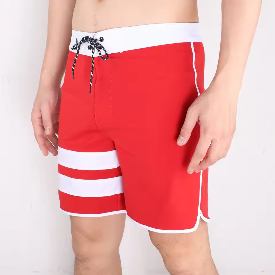 Quick-drying & Water-repellent Men's Surf Shorts - Lennox-Red-S-The Livary