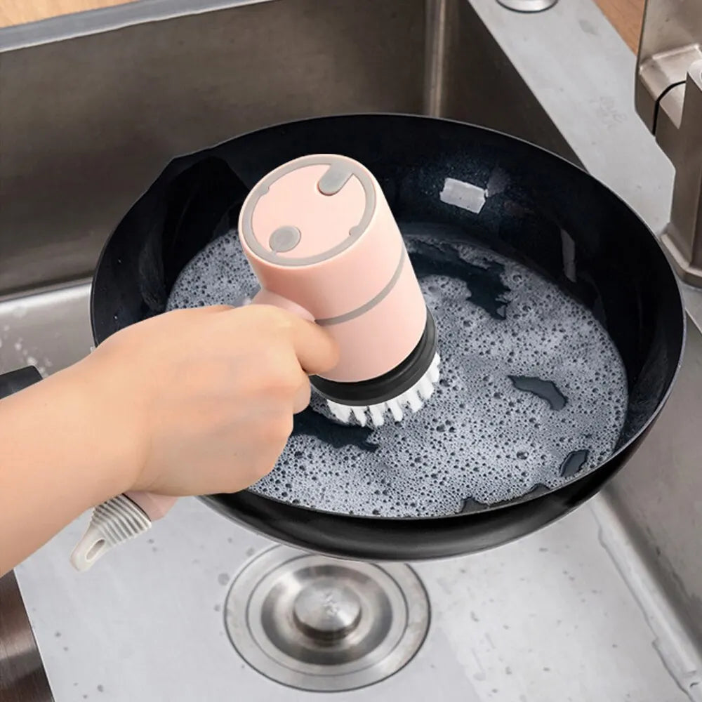 Automatic Rotating Dish Brush with Powerful Cleaning - Scruba-Green-The Livary