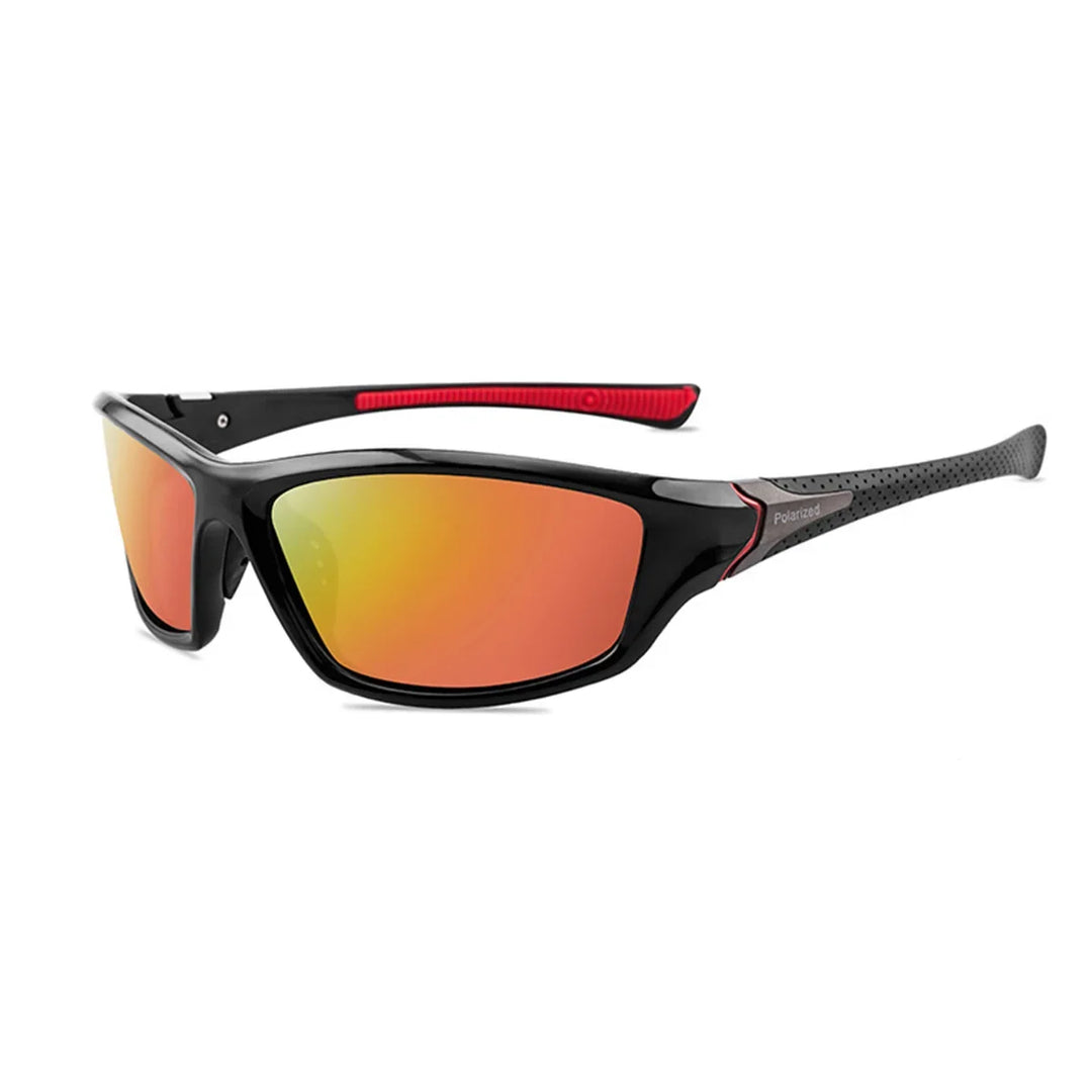 Modern & Polarised Unisex Sunglasses with UV400 Protection – Alex-Red-The Livary