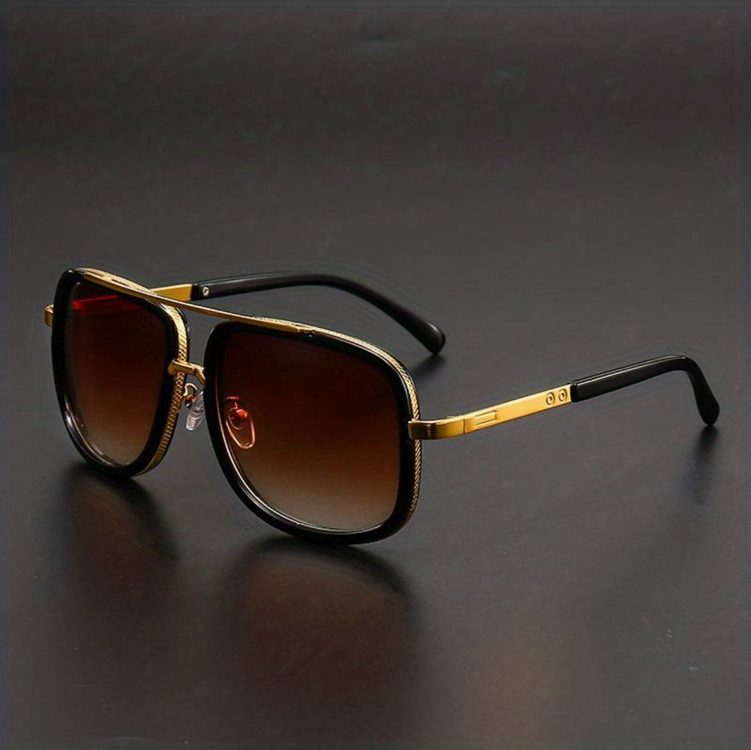 Stylish unisex sunglasses with an elegant finish – SunEdge Flair-Brown-The Livary