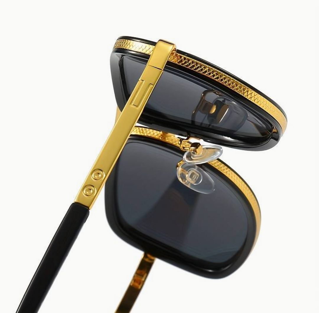 Stylish unisex sunglasses with an elegant finish – SunEdge Flair-Brown-The Livary