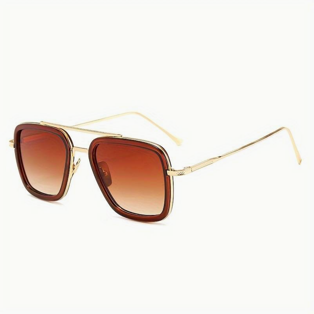 Trendy unisex sunglasses with a premium look – Miami Luxe-Brown-The Livary