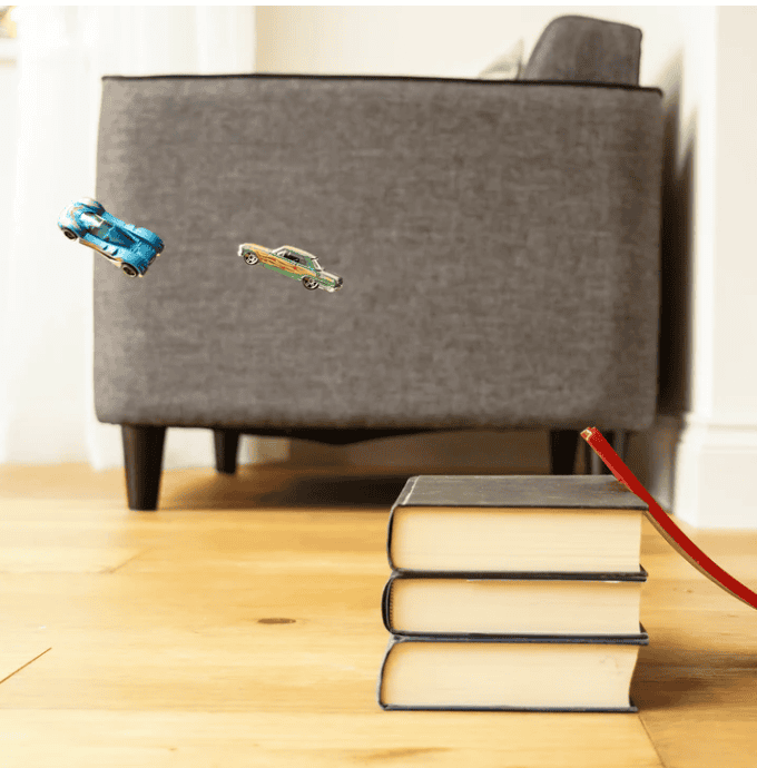 Flexible Play Lane with Vehicles – Zoomzy-Red-The Livary