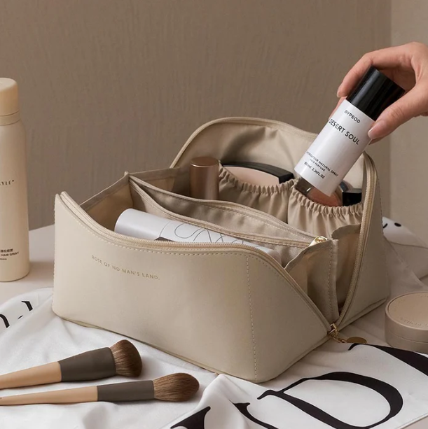 Luxury Beauty Case - BelleVault-Beige-The Livary