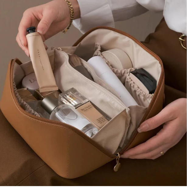 Luxury Beauty Case - BelleVault-Beige-The Livary