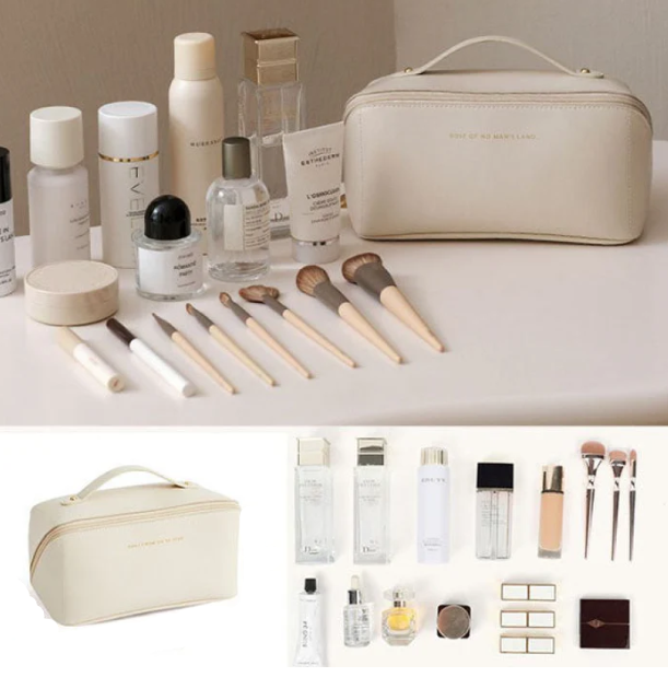 Luxury Beauty Case - BelleVault-Beige-The Livary