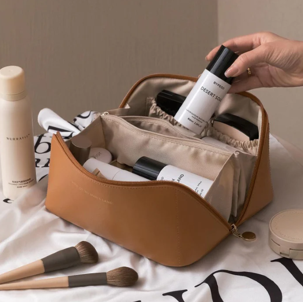 Luxury Beauty Case - BelleVault-Brown-The Livary