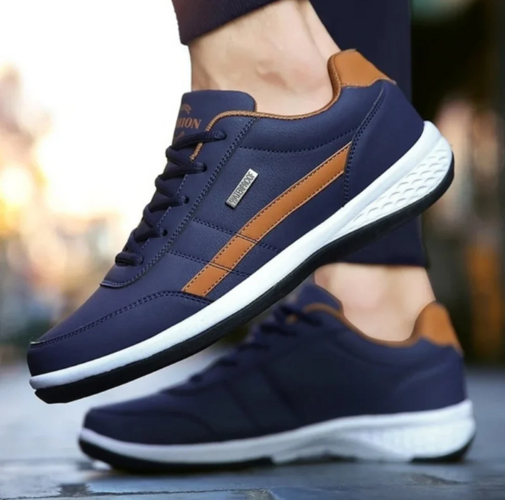 Orthopaedic Men's Sneakers – Luca-Blue-7-The Livary