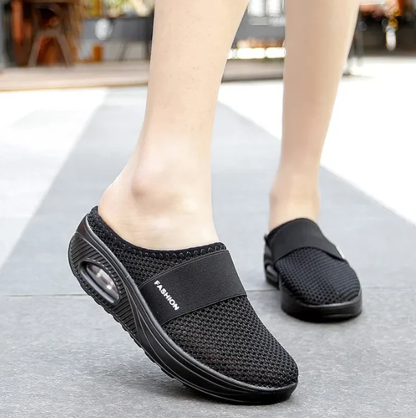 Orthopaedic sandals - Solara-Black-4.5-The Livary