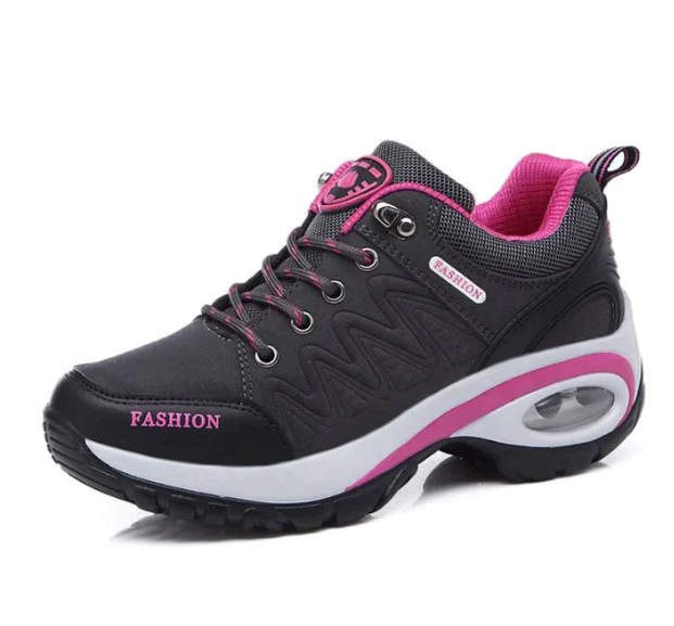 Orthopaedic Women's Walking Shoes - Alessa-Grey-4.5-The Livary