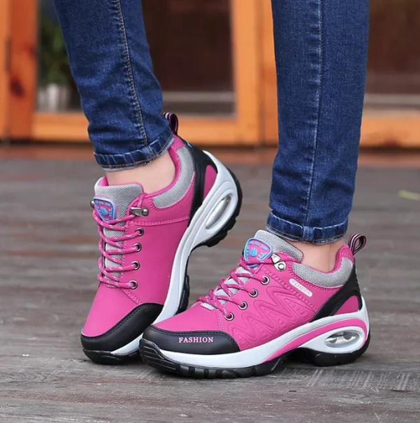 Orthopaedic Women's Walking Shoes - Alessa-Grey-4.5-The Livary