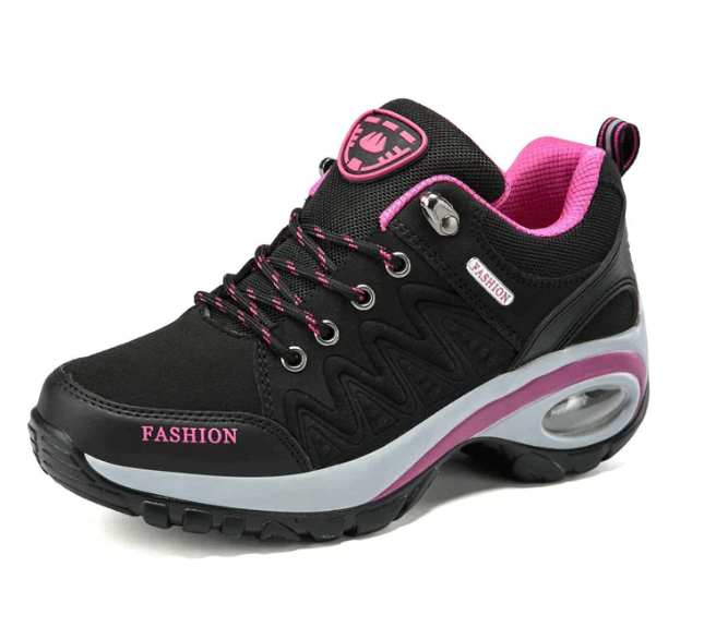 Orthopaedic Women's Walking Shoes - Alessa-Black-4.5-The Livary