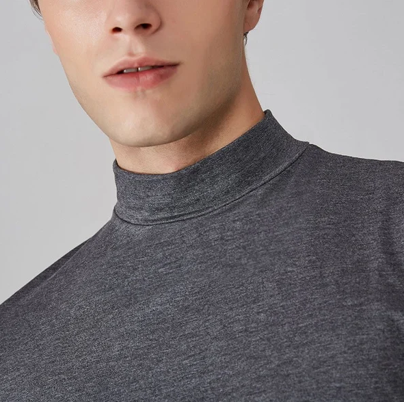 Function shirt with turtleneck for men – Adrian-White-S-The Livary
