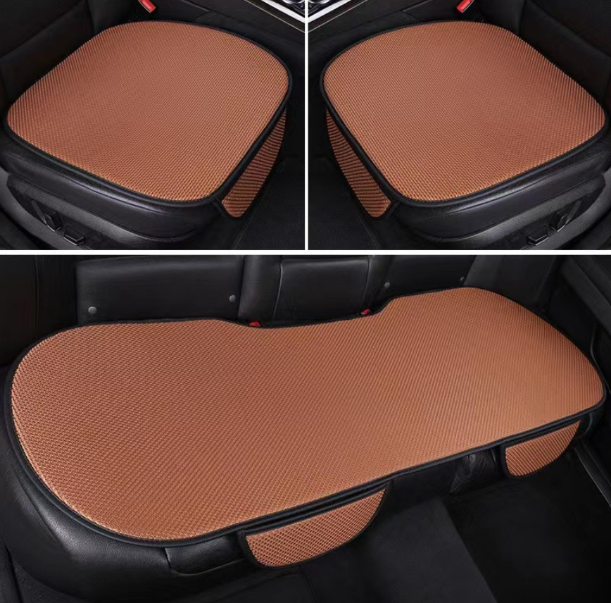 3-Piece Anti-Slip Car Seat Covers with Massage Effect – CoolRide-Black-The Livary