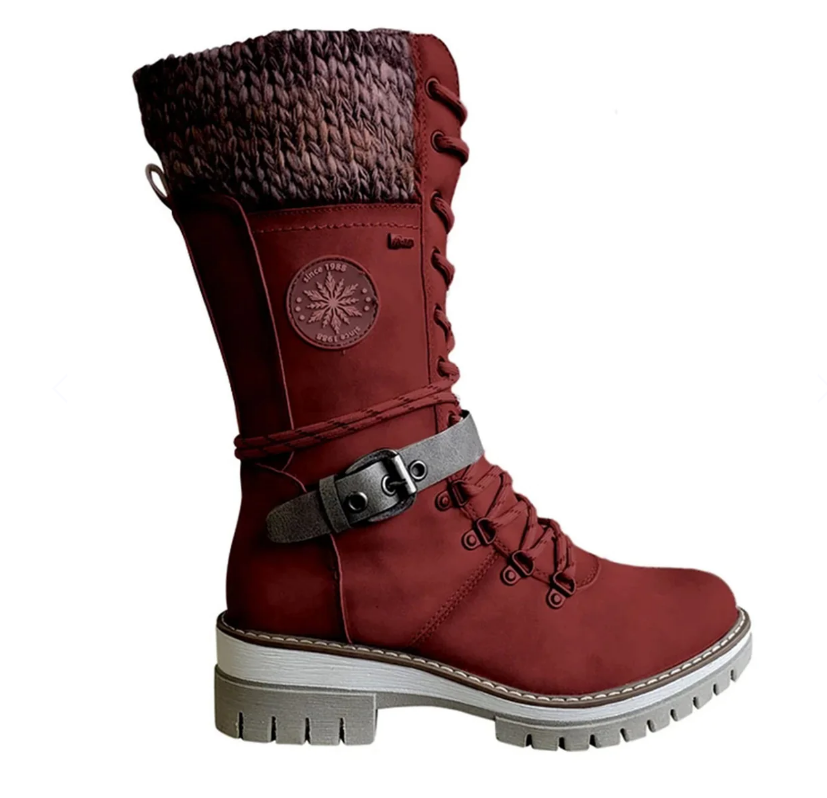 ArcticStride Winter Boot | Women's Orthopedic Knee-High Boots-Red-2.5-The Livary