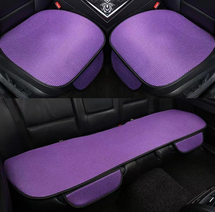 3-Piece Anti-Slip Car Seat Covers with Massage Effect – CoolRide-Black-The Livary