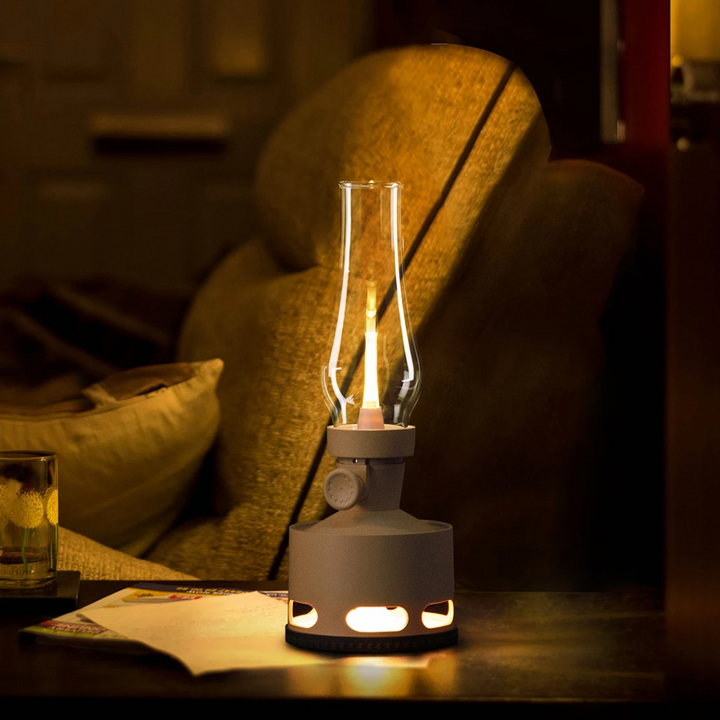 Rechargeable Vintage LED Lantern - LumaLantern-Green-The Livary
