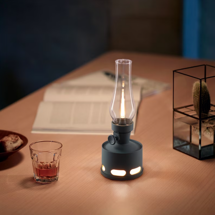 Rechargeable Vintage LED Lantern - LumaLantern-Green-The Livary