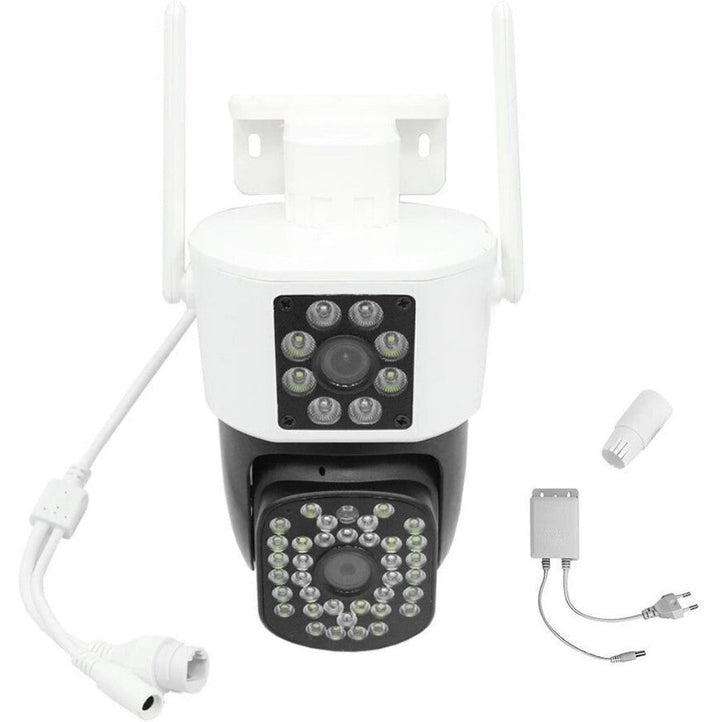 Set of 2 Security Cameras with Dual Lens – DualGuard Max 2-Pack-The Livary