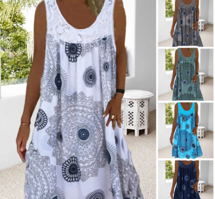 Sleeveless Summer Dress – Miranda | Airy & Comfortable-White-S-The Livary