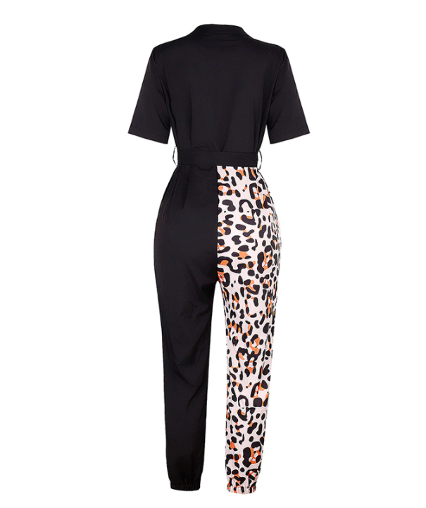 Trendy retro jumpsuit with button placket – Velia-Navy blue-S-The Livary