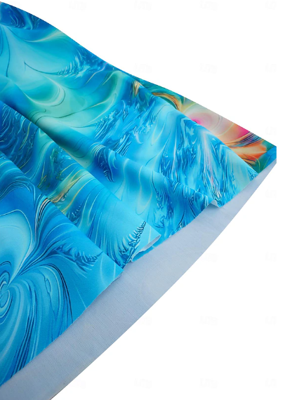 Two-piece tankini swimsuit with classic print – Camille-XS-The Livary