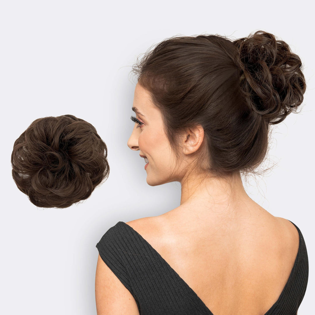 Hairextension Scrunchie – BunPop-Mokka-The Livary