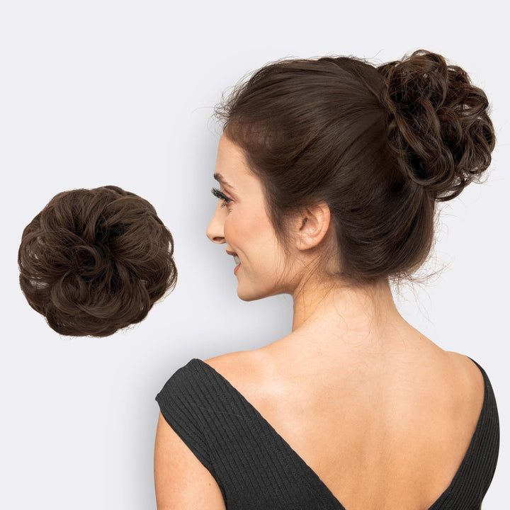 Hairextension Scrunchie – BunPop-Mokka-The Livary