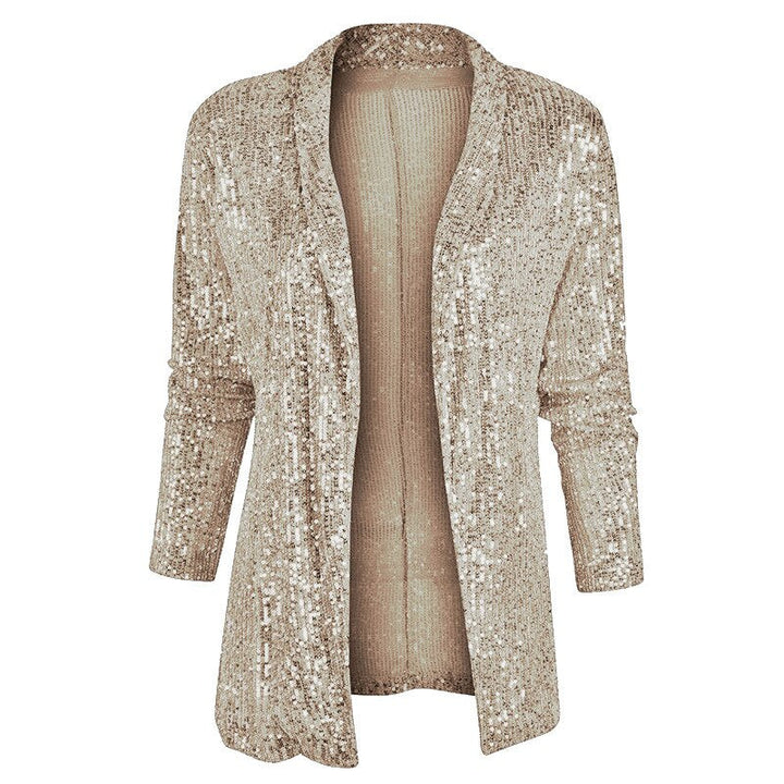 Glitter Sequins Vest - Sophia-Gold-S-The Livary