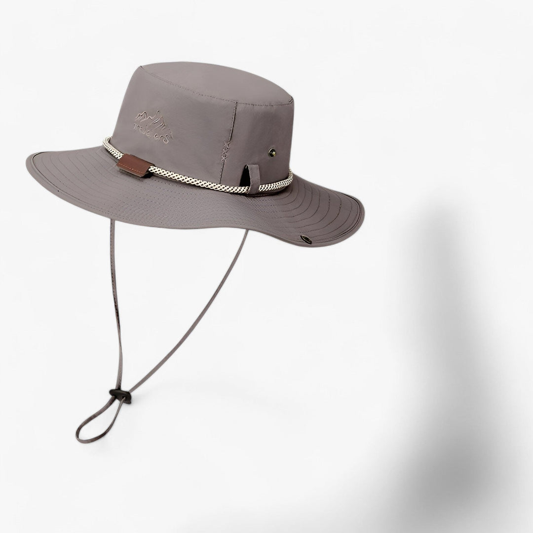 Unisex UV Protection Waterproof Bucket Hat – Johnny-Gray-55-60cm-The Livary