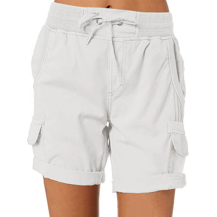 Stylish summer beach shorts – Chloe-White-S-The Livary