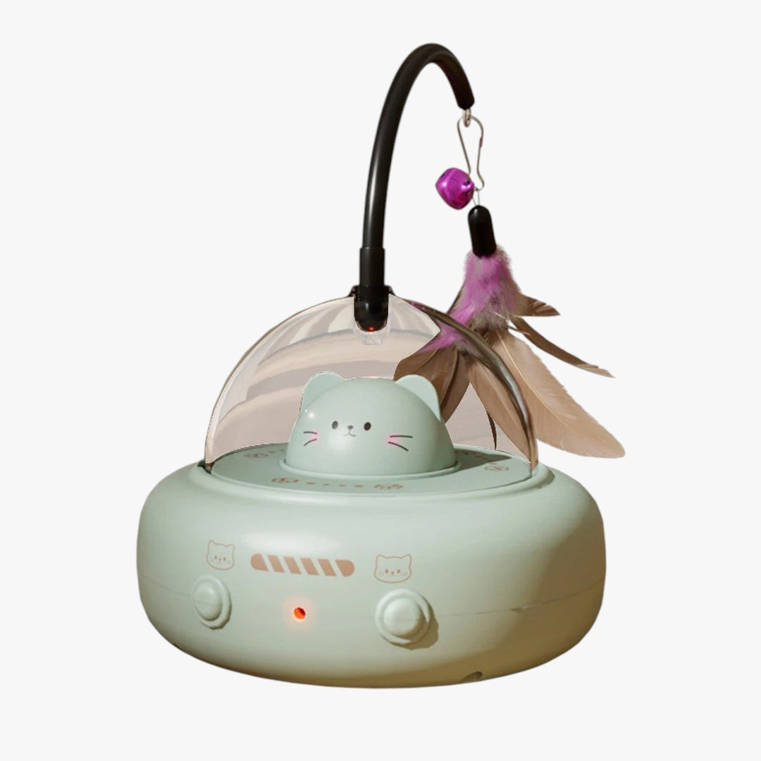 Slim Laser Cat Toy with Rainbow Light - Nola-Green-The Livary