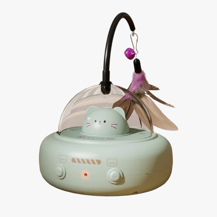 Slim Laser Cat Toy with Rainbow Light - Nola-Green-The Livary