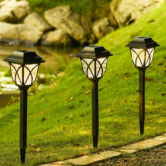 Solar Garden Lighting with Natural Enchantment - LunaGlow-White-B 300MAH-The Livary