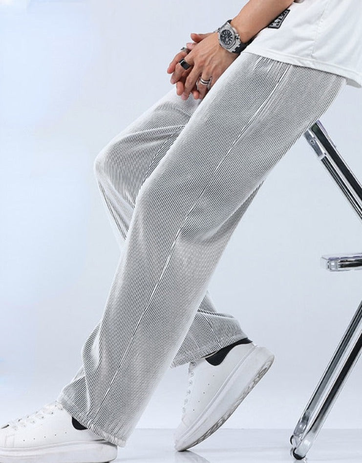Lightweight Men's Casual Trousers – Fabio-Black-S-The Livary