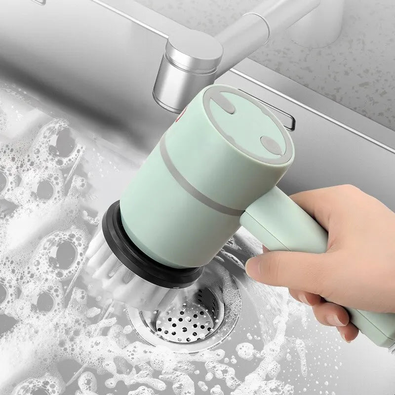 Automatic Rotating Dish Brush with Powerful Cleaning - Scruba-Green-The Livary