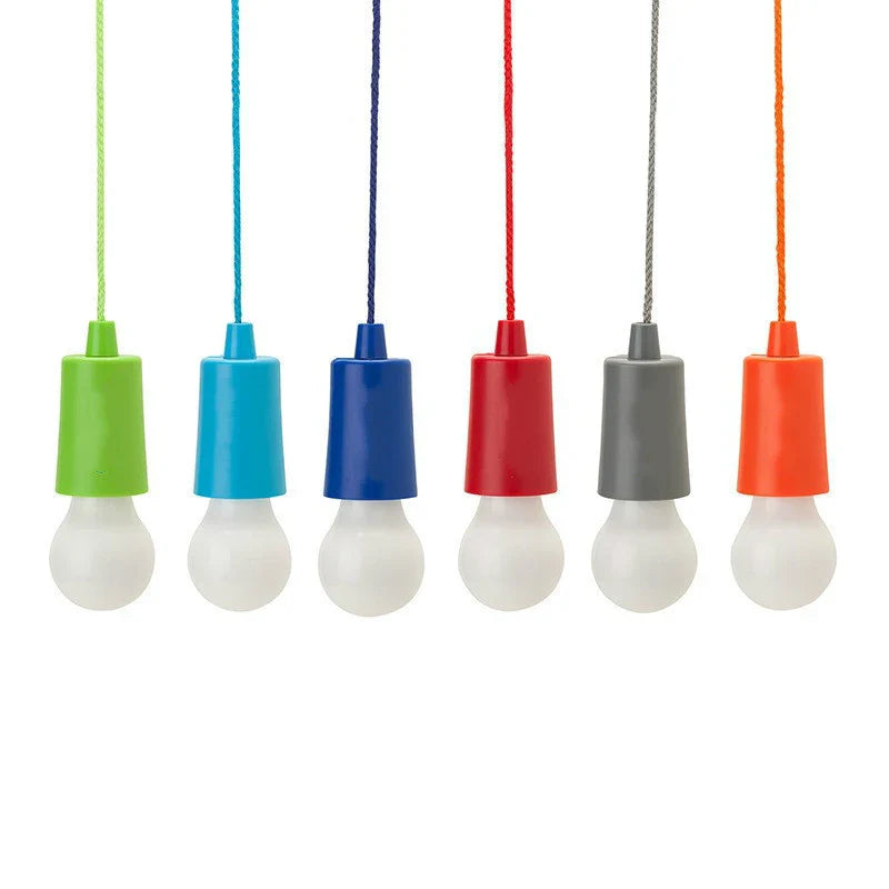 Colourful Portable Pendant Lamp - ChromaGlow-Red (White Light)-The Livary