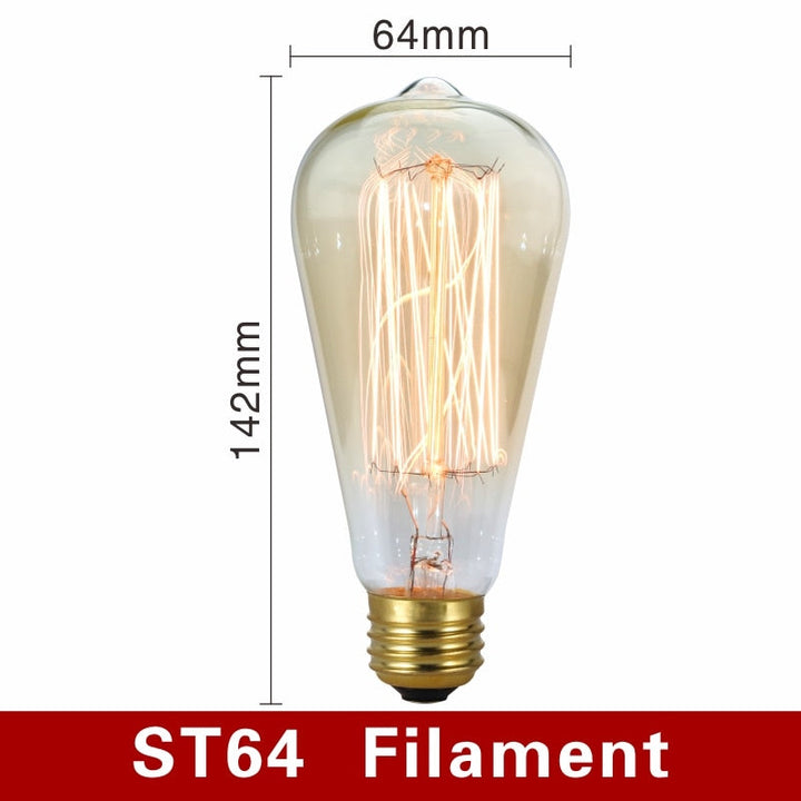 Vintage Light Bulbs - NostalgiaGlow-ST64 Filament-The Livary