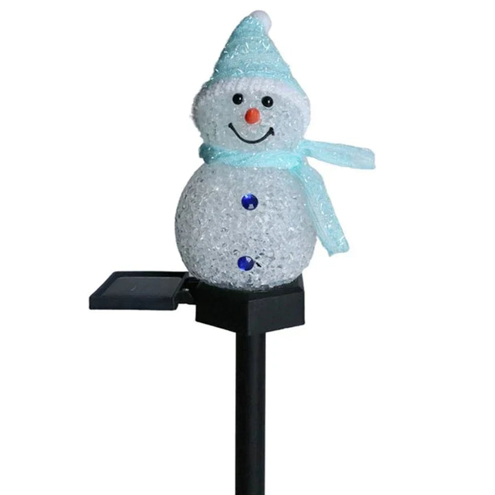 Solar Energy Snowman Lamp - SolarSnow-Blue (1+1 Free)-The Livary